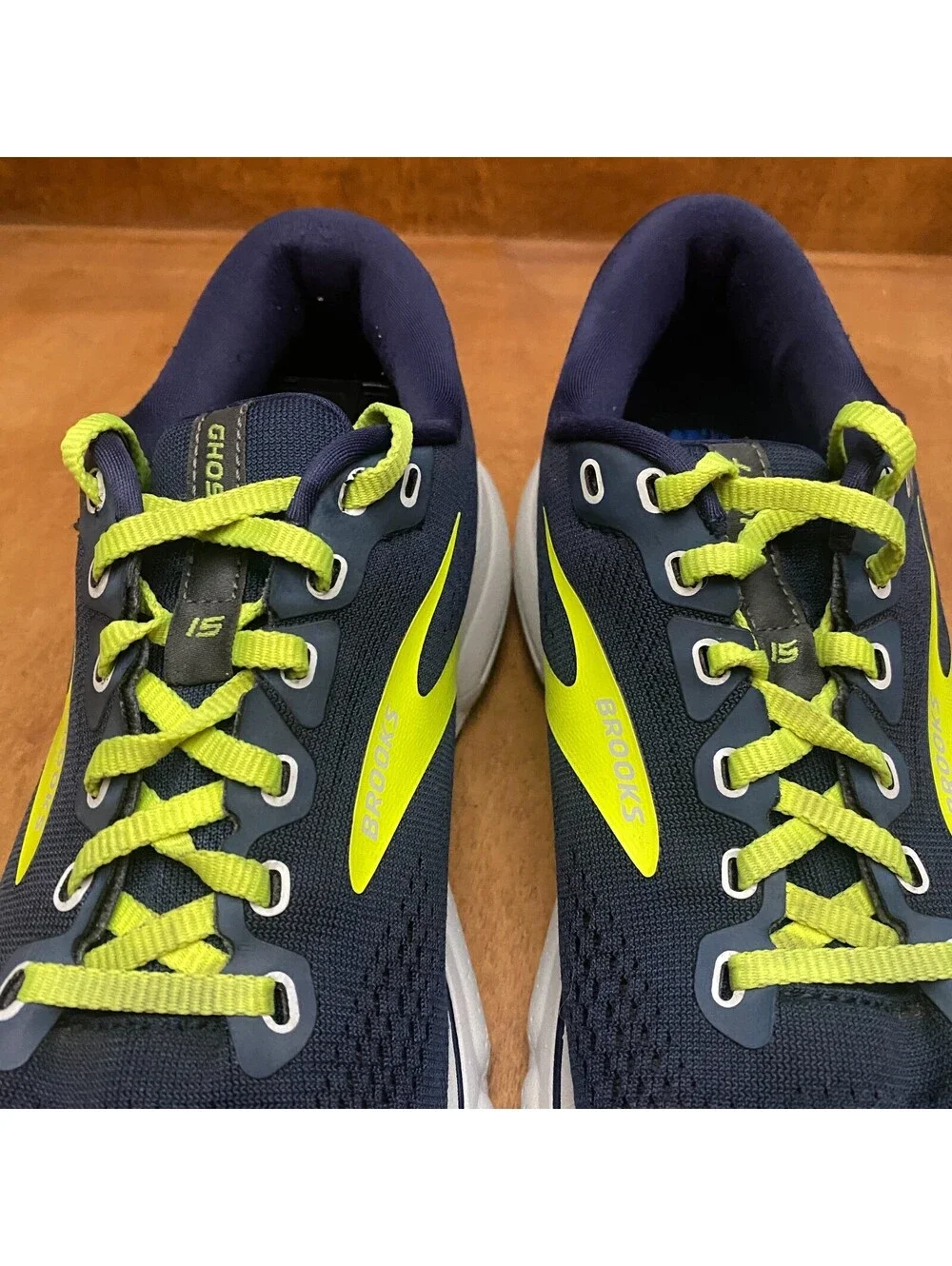 Brooks Ghost 15 Shoes Mens Sz 8.5 Peacoat Nightlife Blue 1103931D429 *No Insoles